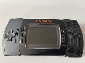 Atari Lynx II System Handheld Console with Checkered Flag Game Tested & Working