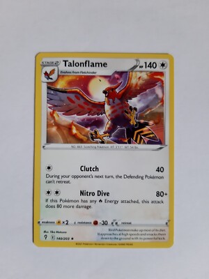 Pokemon Evolving Skies Talonflame 140/203 | NM-M | English