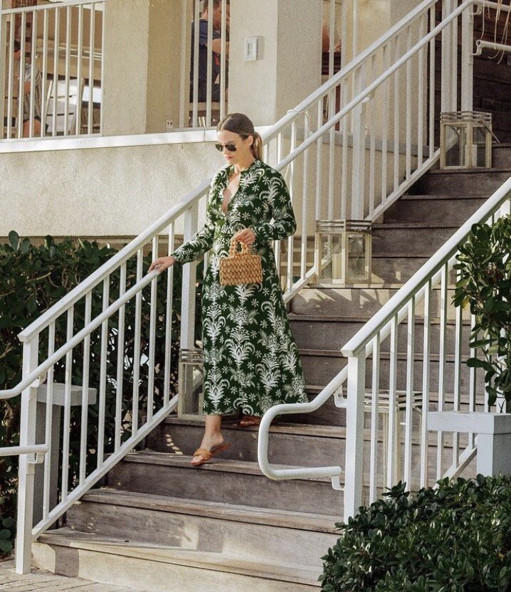 zara printed midi dress green ZARA NEW MIDI RUFFLED FLORAL PRINTED DRESS GREEN XS-L 7893/180