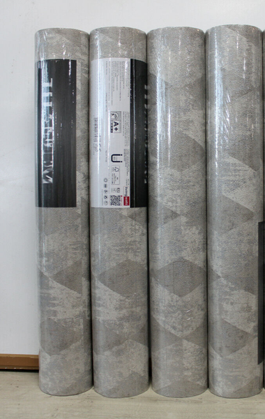 4 Rollen Vliestapete As Creation Titanium 30654-2 Grau Gemustert Anf. 6A-image
