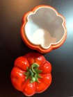 Royal Bayreuth Bavaria Porcelain Tomato Covered Lid Dish VERY CLEAN — photo 2