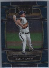 Milwaukee Brewers 2022 Panini Select #10 Aaron Ashby Blue Retail Base
