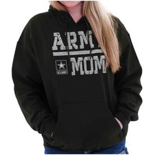 US Army Mom United States Military Star Logo Womens Hooded Sweatshirts Hoodies