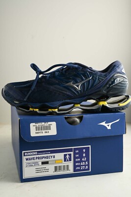 Mizuno Wave Prophecy 8 Running Shoes, Navy, mens size 9 New in box