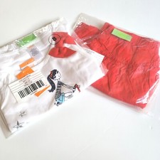 Gymboree Girls sz 8 Star Spangled Summer Bicycle Tee  Red Tiered Skirt Set NWT