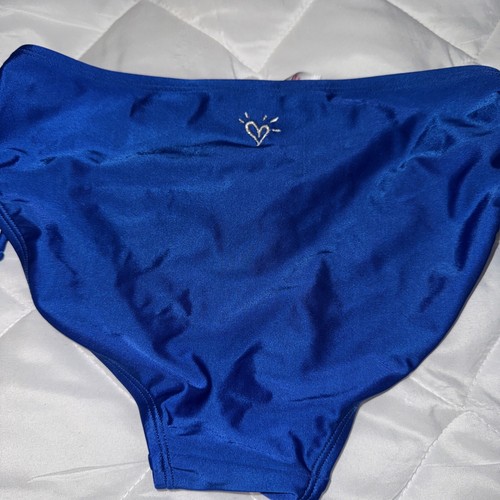 Justice Do Mermaid Things Shine Sparkly Tankini 2pc Set Swimsuit Sz 14 Blue - Picture 2 of 5