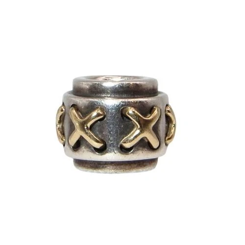 Pandora Seeing Stitches 14k Gold & SS .925 Charm 790290 - Image 2 of 4