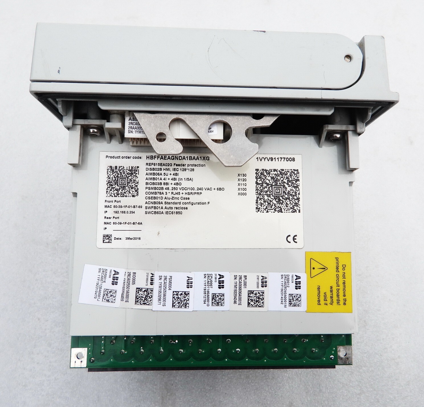 NOS ABB MODEL REF615 DIGITAL DISPLAY FEEDER PROTECTION AND CONTROL ...