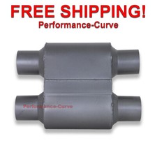 Single Chamber Exhaust Race Muffler Dual 2.25 2.25 - One Chamber