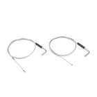 Stainless Steel Throttle and Idle Cable Set For Harley Davidson 40