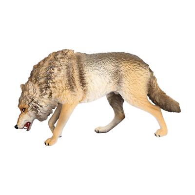 Wolf Toy Figurine Crafts Simulation Wildlife Animal Statue for Desktop Decor