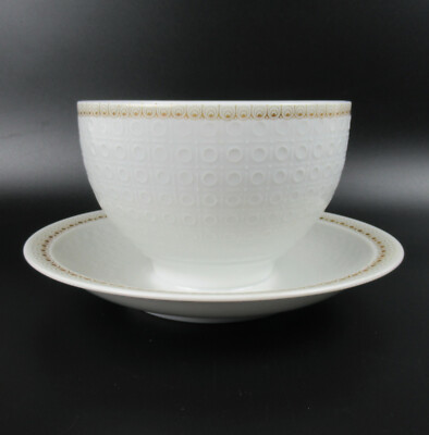 Kaiser Porzellan Sauciere Form 40 Relief Golddekor Porcelain Sauce Bowl