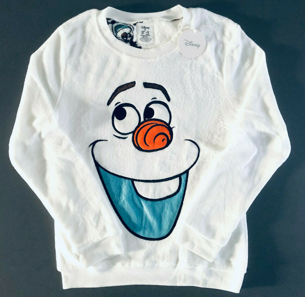 Disney Frozen Olaf Damen Pyjama Set Schlafanzug Fleece Hausanzug