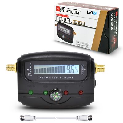 Opticum LCD Satfinder SAT Finder Messgerät digital LNB Signal + Kabel HD Camping