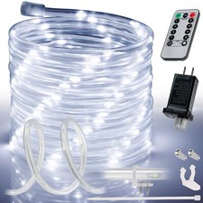 20ft 8-Mode LED Rope Light Outdoor Waterproof Accent Lighting Multiple Colors