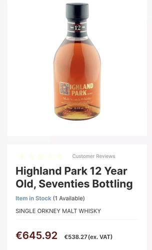 Highland Park 12 Jahre Malt Scotch Whisky 38Jahre - Bild 5 von 5