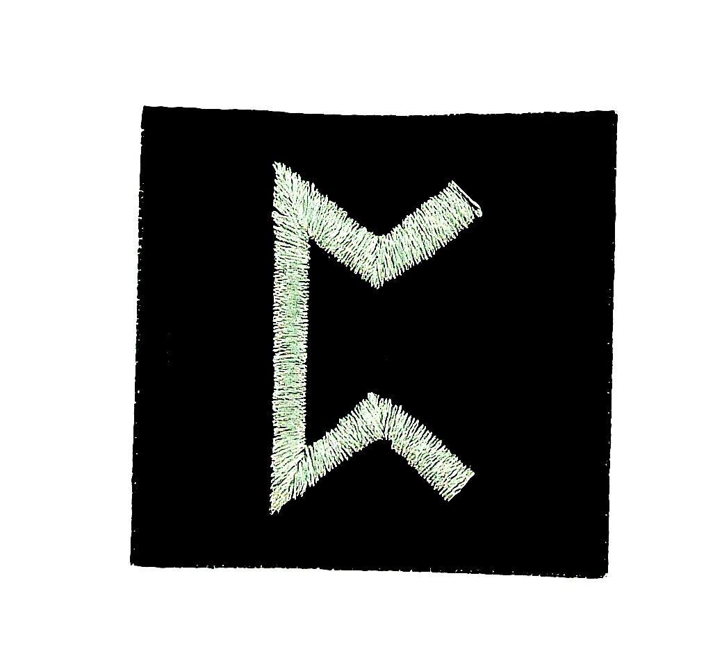 Patch Ricamato Odino Rune Vichinghe – Zaino Giacca, Simboli Magici, Alfabeto Runico - Foto 2