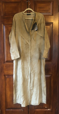 MASSIMO DUTTI  BNWT $349 Long Silk Raw Seam Dress Size Small