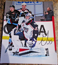 RYAN GROUT SIGNED 8x10 PHOTO TRI CITY AMERICANS 2025 NHL PROSPECT (B) SMUDGED