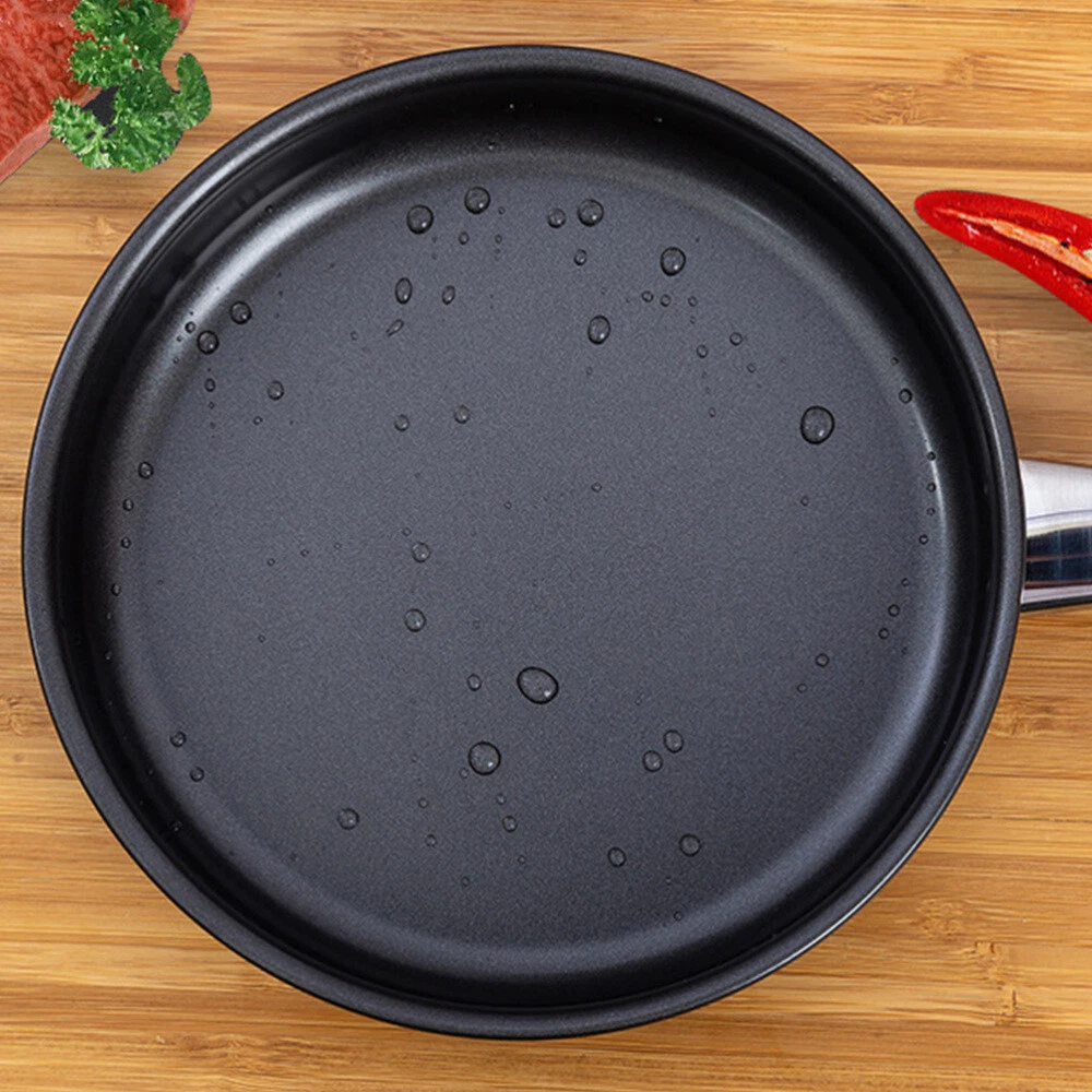Rounded Non- Stick Pan Egg Cooker Pan Induction Skillet Fry Pan Oven Steak Pan