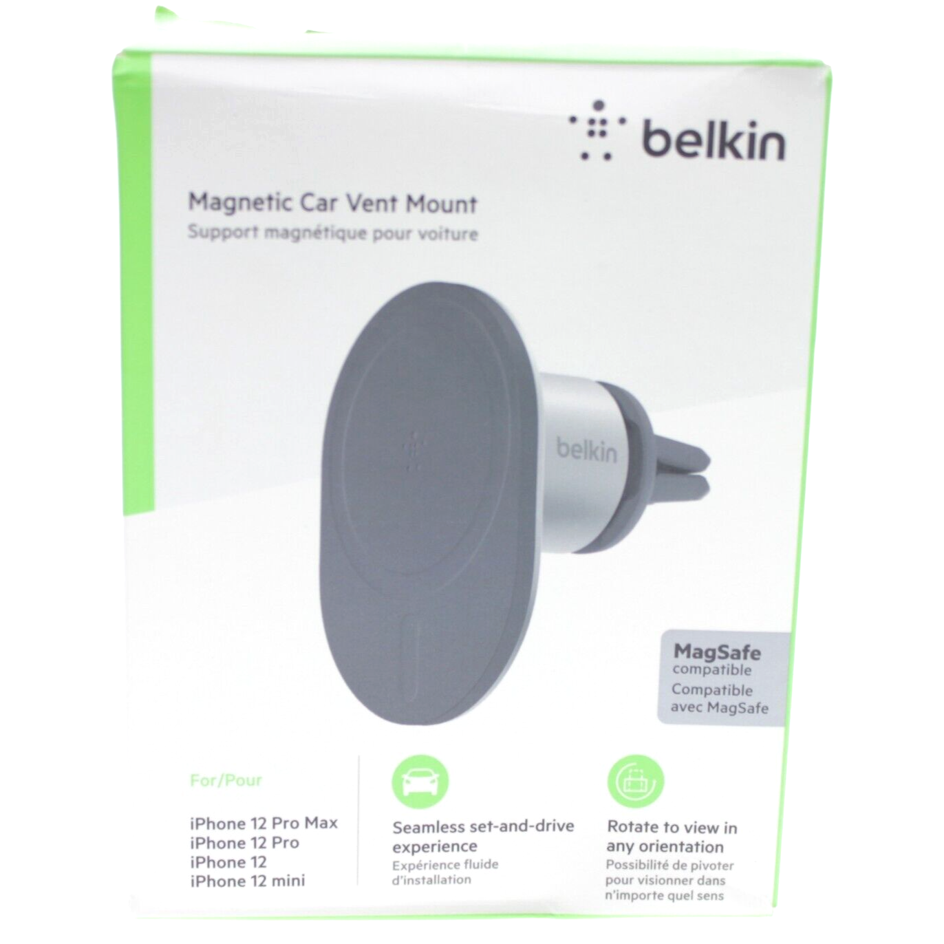 Belkin Car Vent Mount Magsafe Compatible Grey eBay