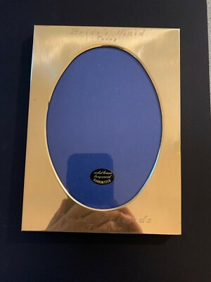 Bride's Maid Today/ BFF 5 1/2''x 7 1/2'' Brass Picture Frame