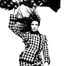 Gianni Versace Black & White Checkered Wool Jacket Size 42 From F/w 1993/94