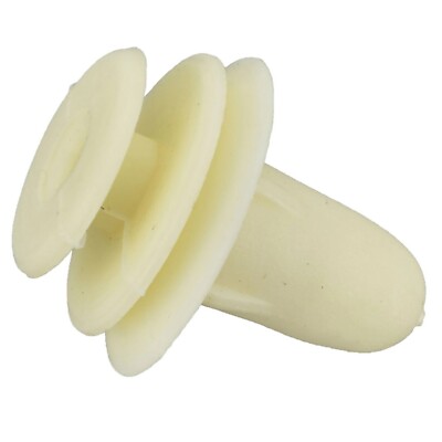 Natural Nylon Door Trim Panel Retainer 9 MM Hole 14 MM Stem 13 MM Head - 25 Pack