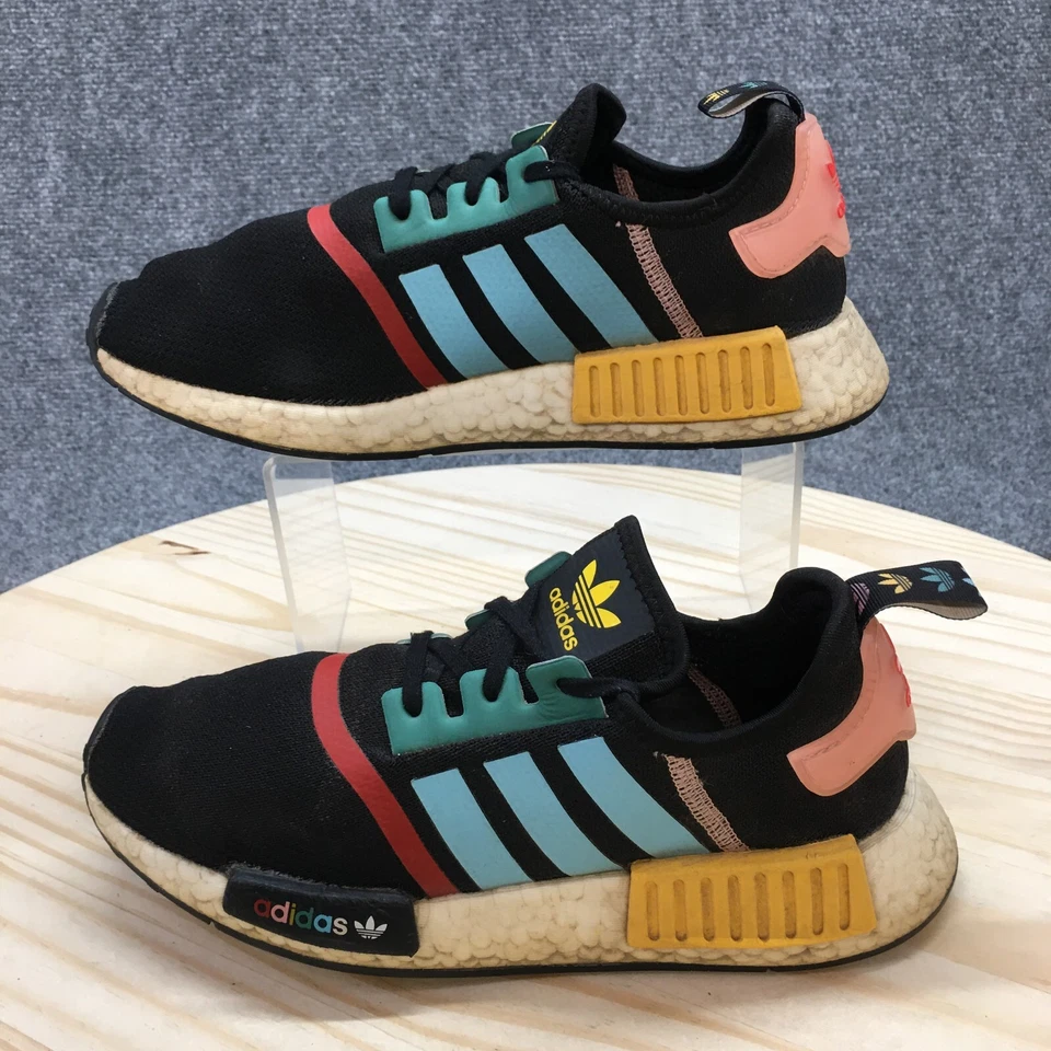 Adidas Zapatos Juveniles 6.5 NMD R1 J Tenis Atléticos Bajos FV7286 Negro Multicolor Foto 2 de 4
