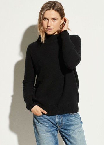 Vince $385 Boiled Cashmere Funnel Neck 