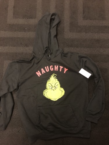 Black Pullover Hoodie Medium, Grinch 