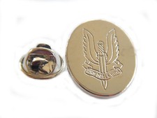 SAS Special Air Service Engraved Lapel Pin Military Badge