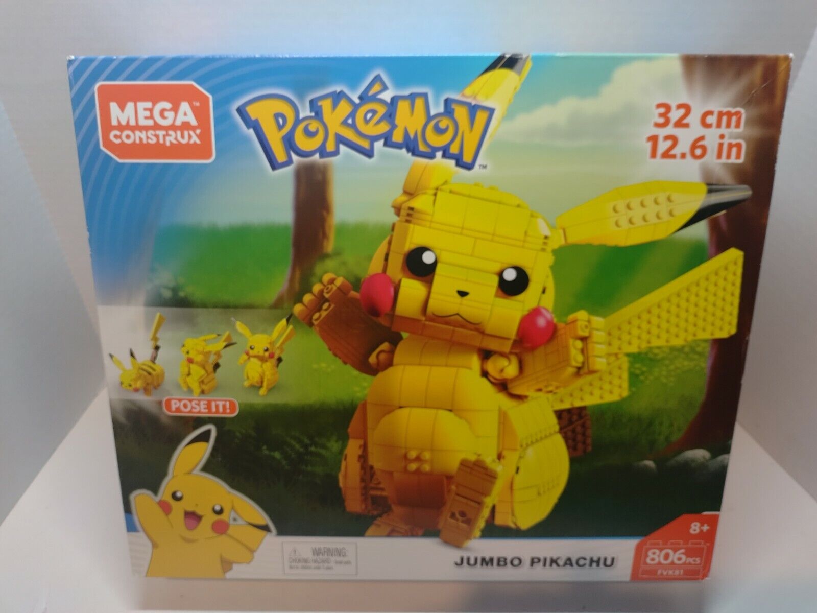 MEGA Pokémon Building Toy Kit Jumbo Pikachu (806 Pieces) 12 Inch Action  Figure For Kids