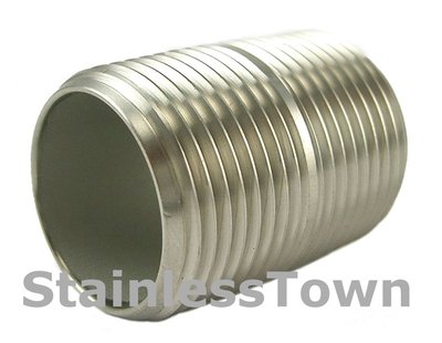 Stainless Pipe Nipple 1/8'' Close Pk of 5 Type 304 Free Shipping