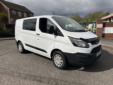 2016 FORD TRANSIT CUSTOM SWB 2.0 ADBLUE 6 SEATER CREW CAB ULEZ FREE WHITE VAN
