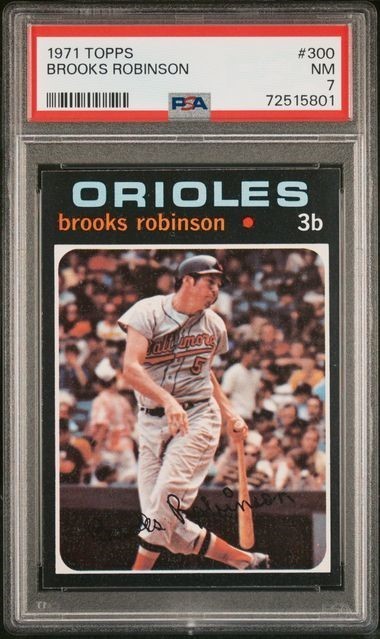 1971 Topps #300 Brooks Robinson - PSA 7
