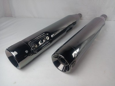 HARLEY 23 TOURING CVO M8 SCORCH/CHRM SLIP ON EXHAUSTS 64901339 64901340