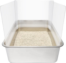 3PCS Cat Litter Box Pee Shields,Transparent Easy Clean Splash Guard for Open Top