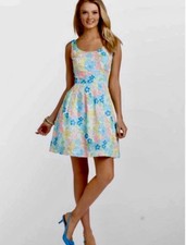 NEW Lilly Pulitzer Spring Fling Pastel Floral Posey Dress, Fit  Flare Sz 8
