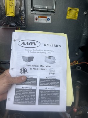 AAON RN-013 Series 13 Ton Unit. Perfect Working Conditions,un Able To Use Myself