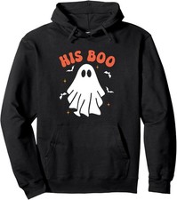 His Boo Halloween Pijama a Juego para Parejas Unisex Sudadera con Capucha