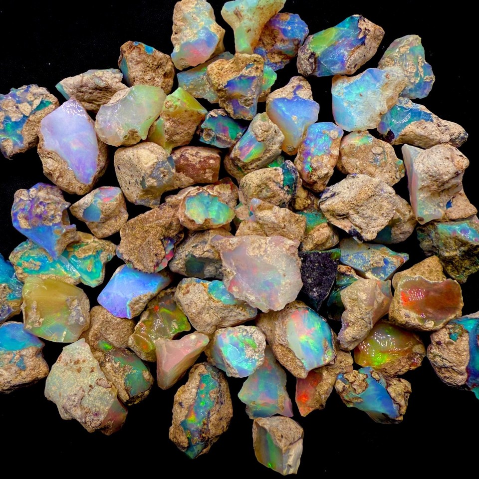 Opal Rough Lot 20 Pieces AAA cut grade rough Natural Ethiopian Welo Dry ...