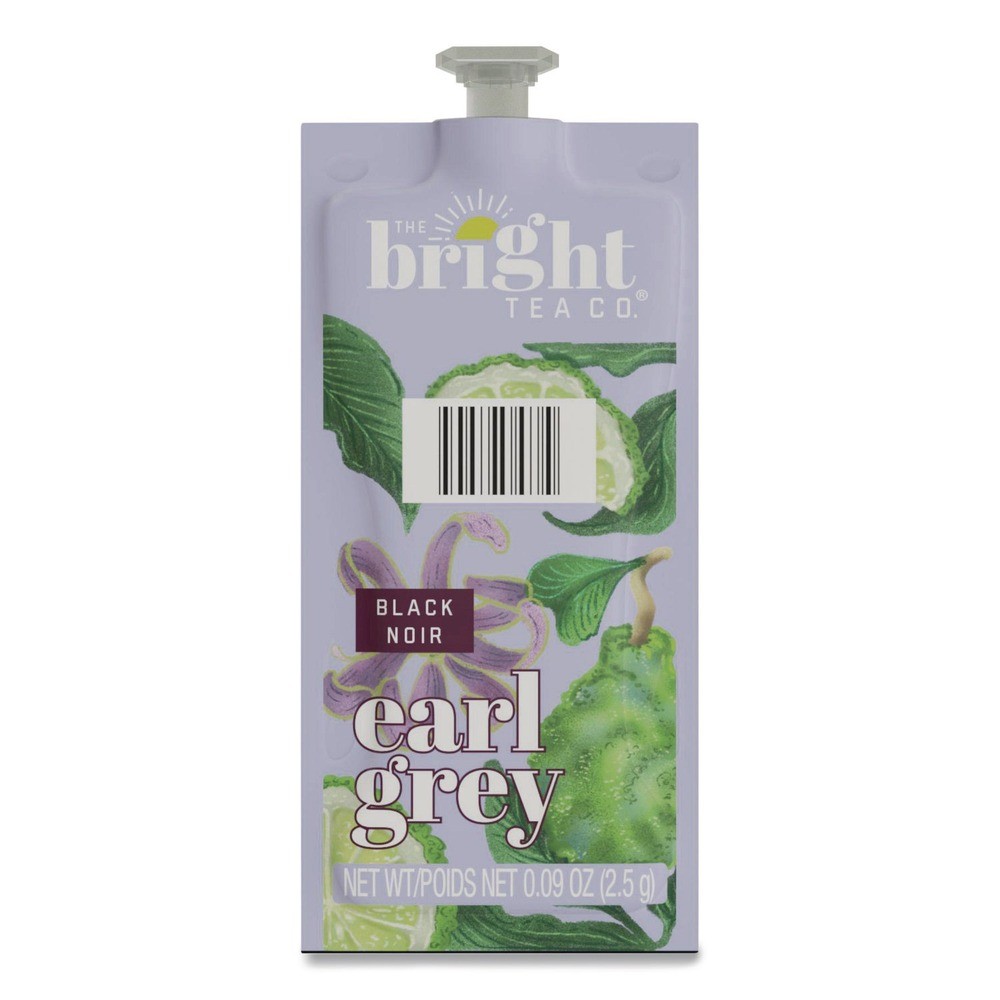 FLAVIA 48026 0.09 oz. The Bright Tea Co. Freshpack - Earl Gray (100/Carton) New