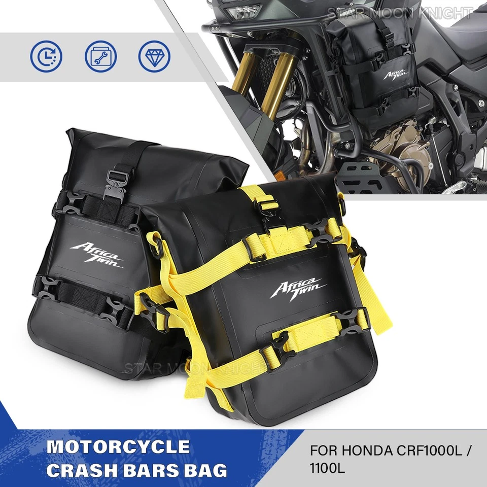 For Honda 1000L CRF1100L Africa Twin Adventure Sports TPU Leather Crash bar bag - Imagen 1 de 4