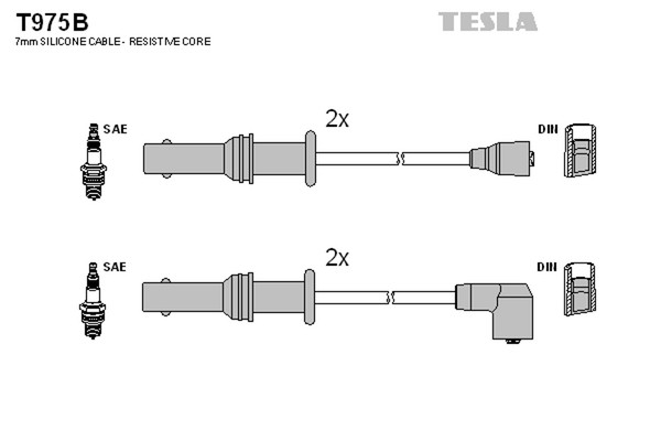 Tesla ZüNdleitungssatz T975B FüR Impreza BG GFC GF BD Legacy GC 2 Station Wagon-image
