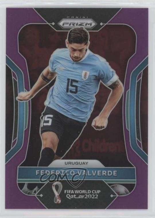 2022 Panini Prizm World Cup Qatar Purple 38/199 Federico Valverde #277 01eh