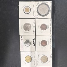 World Coin Lot Vietnam Mexico Canada France Aluminum 1960-1989