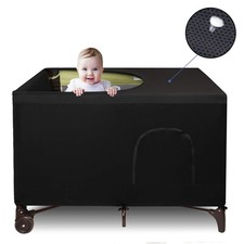 Blackout Cover for Pack N Play - Crib Blackout Cover Tent - Canopy Cover -