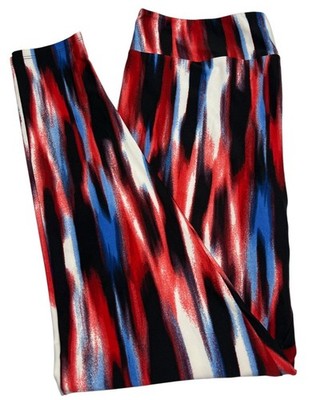 LuLaRoe Leggings TC2 Tall Curvy 2 Patriotic STRIPE Tie Dye American USA Holiday