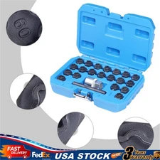 22 Pcs NEW Universal Locking Lug Nut Master Key Set Wheel Lock Removal Tool US